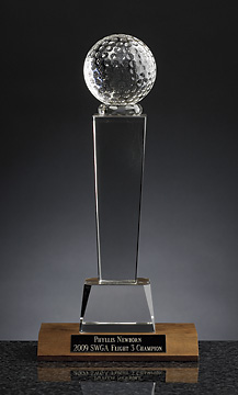 Golf Ball Optical Crystal 9 1/2